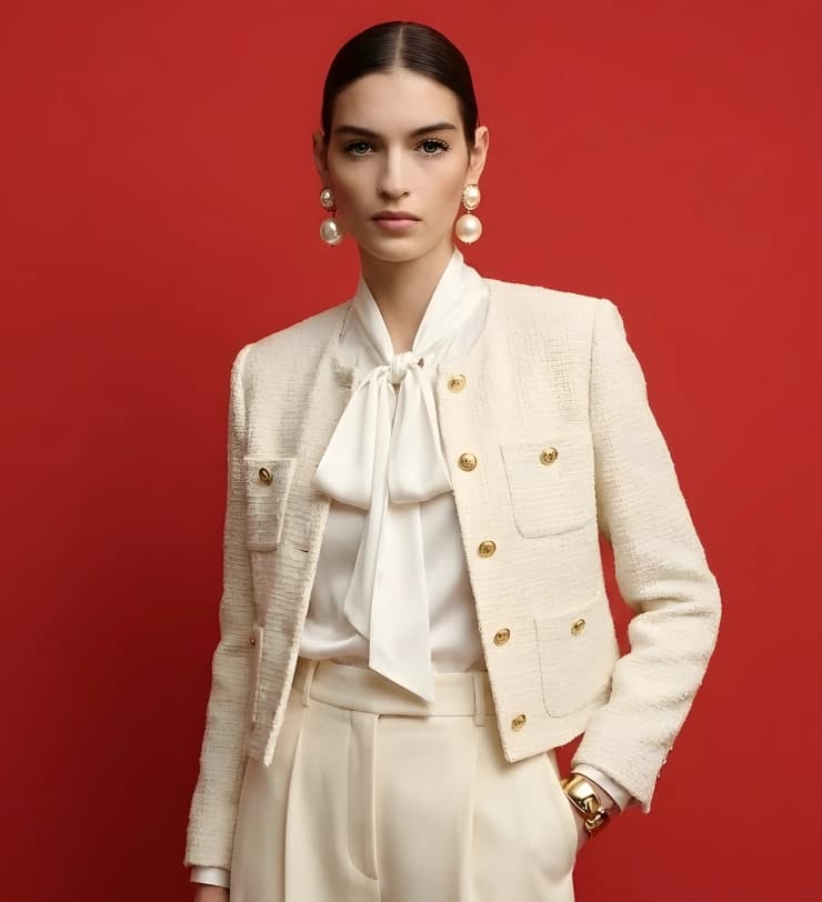 Tweed jacket rendered on a shopper